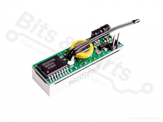 Display 3-in-1 klok / temperatuur / voltage rood